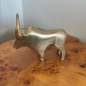 Gold Bull Figurine